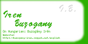 iren buzogany business card