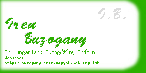 iren buzogany business card